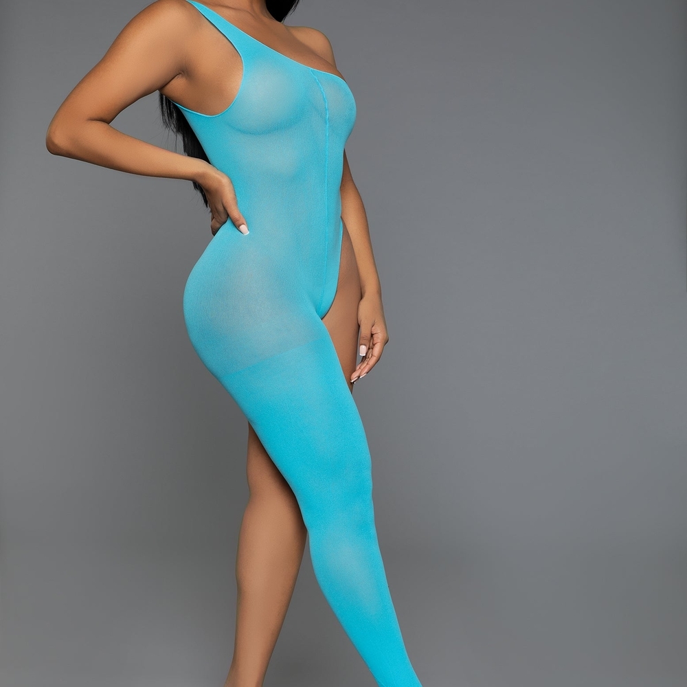 Seamless Blue Bodysuit